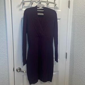 Athleta medium sweater dress, dark purple